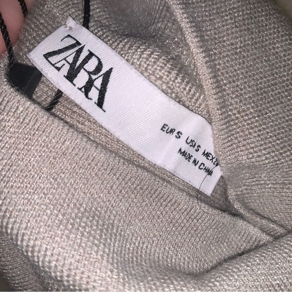 Zara Textured Knit Sweater Maxi Dress S - Picture 4 of 12